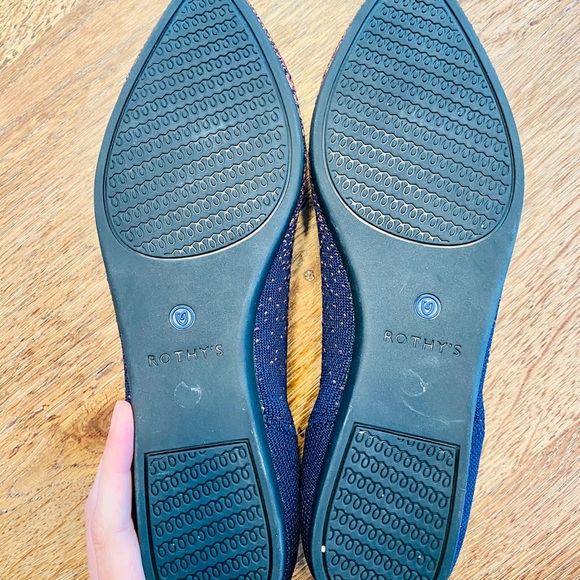 SUPER RARE Rothy’s Midnight Metallic Point 8.5 - Picture 3 of 4
